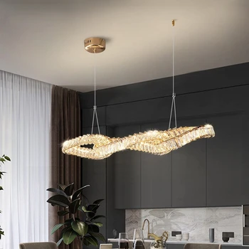 Люстры Светильники Современное освещение гостиной светодиодный светильник столовая золотой потолок спальня минималистичный потолочный светильник кухня