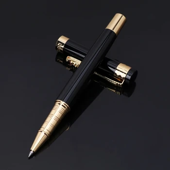 Металлическая ручка-Роллер 0,5 мм, Шариковые ручки для бизнеса, Канцелярские принадлежности 