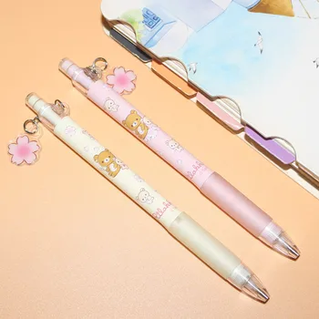 Механический карандаш с мультяшным медведем 0,5 / 0,7 мм Kawaii Sakura 2B, автоматические карандаши, инструмент для письма, школьные канцелярские принадлежности, Офисная ручка для печати