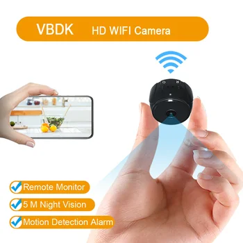 Мини-Камера WiFi HD Wireless Remote Monitor Camera Крошечная IP-камера Видеомагнитофон MoAtion-Detectio умный дом boblov body camera