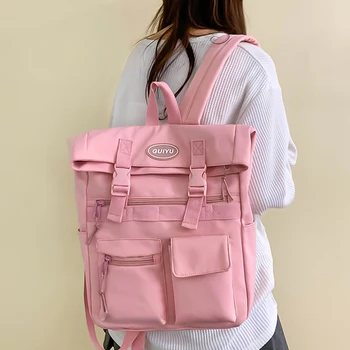 Модный Водонепроницаемый нейлоновый женский рюкзак для девочек-подростков, Кавайный рюкзак для книг, рюкзак для ноутбука, Милая школьная сумка для мальчика-студента, Mochila Female