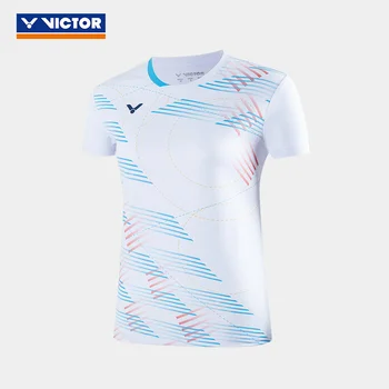 Мужская ЖЕНСКАЯ футболка Victor Summer sport Jersey, одежда для бадминтона, спортивная одежда, футболка с коротким рукавом-30022