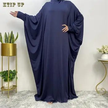 Мусульманское Модное Платье Ближнего Востока, Однотонная Мода С Рукавами 