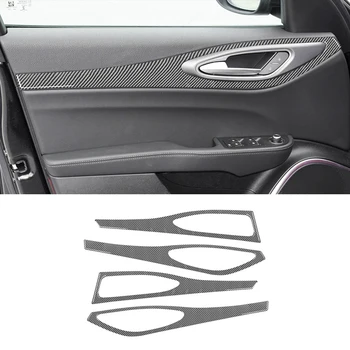 Наклейка На Отделку Панели Двери Автомобиля Декоративными Полосками Наклейка На Внутреннюю Ручку Alfa Romeo Giulia 2015-2023