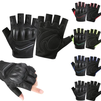Нейлоновые перчатки для велосипеда, противоскользящие мотоциклетные перчатки, Амортизирующие велосипедные перчатки для мужчин, дышащие перчатки для скалолазания