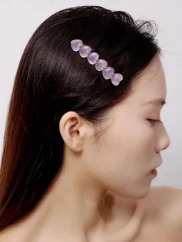 Новая корейская минималистичная заколка для волос карамельного цвета Sweet Heart, Прекрасная заколка для волос, аксессуары для волос для женщин