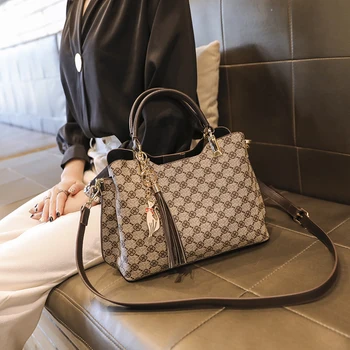 Новая роскошная дизайнерская сумка через плечо для женщин, винтажные кожаные женские сумки, модная женская сумка
