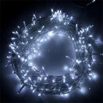 Новейший 200 светодиодных 22-метровых белых гирлянд Fairy Lights 8 режимов Party Christmas Garden IP44