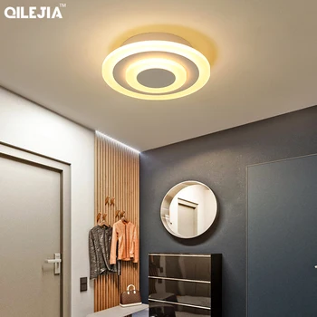 Новые акриловые квадратные/круглые люстры для гостиной, спальни, дома AC85-265V, современные светодиодные люстры