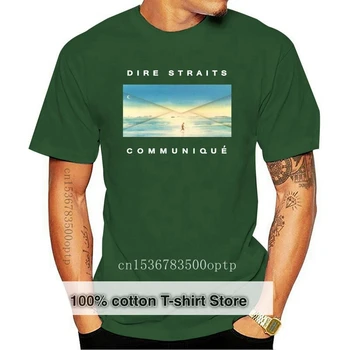 Новые поступления 2019 года, футболка с коммюнике Dire Straits, синий плакат, все размеры, мужская футболка 5Xlbrand Clothing