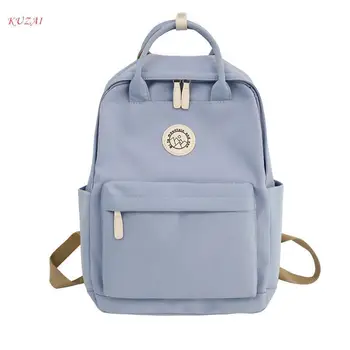 Новый Нишевый бренд Школьная сумка для девочек-подростков, Квадратный Вертикальный Женский рюкзак, водонепроницаемые Женские Рюкзаки, Корейская версия сумки
