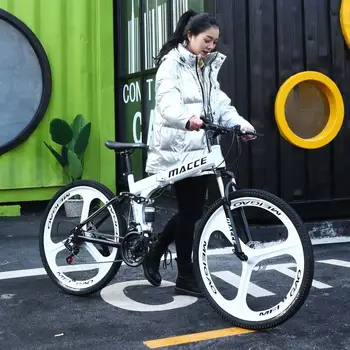 Новый велосипед 2023 года с дисковым тормозом 26 дюймов 24 дюйма 21/24/27 скорости MACCE Горный складной велосипед для взрослых Велоспорт