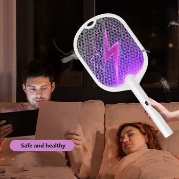 Новый домашний кемпинг 2 в 1 лампа-убийца от комаров, электрическая мухобойка-убийца от комаров, USB перезаряжаемый убийца от насекомых с основанием