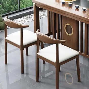 Новый чайный стул из массива дерева в китайском стиле, Кольцевой стул для чайной комнаты, Хозяйский стул с мягкой сумкой со спинкой, чайный столик, журнальный стул, табурет для отеля