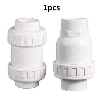 Обратный клапан ПВХ ID25/32/50mm для Водопроводной Трубы Односторонний Обратный Клапан для предотвращения обратного потока Соединения Труб Для Орошения Сада В Аквариуме