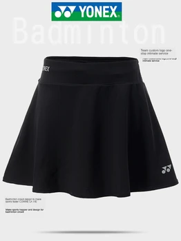 Оригинальное спортивное платье из джерси для бадминтона Yonex для влюбленных, короткая юбка 220059, женская быстросохнущая теннисная юбка