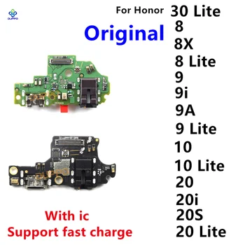 Оригинальный USB Порт Для Зарядки Разъем Док-станции Зарядная Плата Гибкий Кабель Для Huawei Honor 8 9 10 20 30 Lite 8X 9A 9i 20i 20S Play