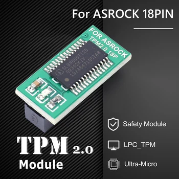 Плата модуля защиты с шифрованием TPM 2.0, удаленная карта TPM2.0, модуль 20pin для поддержки материнской платы ASUS ASROCK Gigabyte MSI