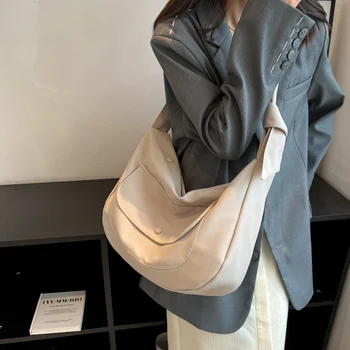 Повседневная женская сумка-мессенджер 2023, женская сумка через плечо большой емкости для поездок на работу, простые дизайнерские сумки для женщин, сумка-тоут