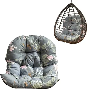 Подвесная подушка для стула Egg, утолщенная подушка для стульев-корзин, Подушки для стульев-гамаков Egg на открытом воздухе с подушкой для Grarden Outdoor