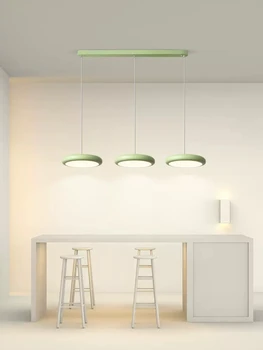 Подвесные светильники Nordic LED Светло-зеленого цвета с 1-3 головками, подвесные светильники Lustre для гостиной, спальни, кухни, столовой, приспособления для домашнего декора.