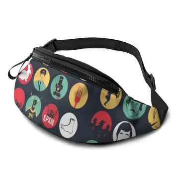 Поясная сумка Monty Python, забавная поясная сумка из полиэстера, женская сумка для бега