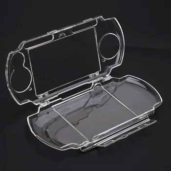 Прозрачный корпус для PSP 2000 3000, прозрачный жесткий чехол для переноски, защелкивающийся защитный чехол с кристаллами, формы для Sony Playstation New