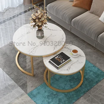Простые современные журнальные столики для гостиной Мебель для дома круглый чайный столик Nordic Small Endtable TG