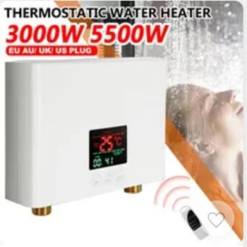 Проточный водонагреватель 110 В 220 В, ванная комната, кухня, Настенный электрический водонагреватель, ЖК-дисплей температуры с дистанционным управлением