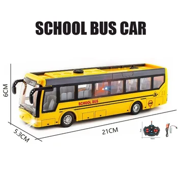 Радиоуправляемый школьный автобус, грузовик с дистанционным управлением, легковые автомобили, высокоскоростные гоночные и модельные игрушки 2.4 G, Перезаряжаемый Электронный грузовик для хобби для детей