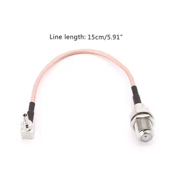 Разъем F-типа к разъему CRC9 прямоугольный кабель RG316 с косичкой 15 см для Huawei DropShip