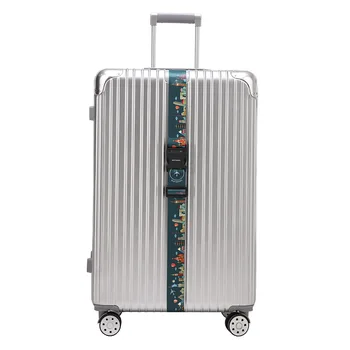 Ремни безопасности для багажа, Дорожный упаковочный ремень, Регулируемый багажный ремень для чемодана, Дорожная пряжка, пристегивающий багажный ремень без пароля