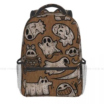 Рюкзак Back To School Sheet Of Ghosts для школьных мальчиков и девочек, мягкий рюкзак для путешествий, повседневная сумка для ноутбука
