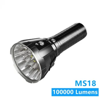 Самый яркий фонарик со светодиодами 100000 люмен, перезаряжаемый наружный прожектор XHP70.2