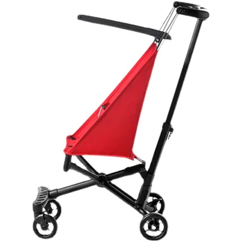 Сверхлегкая детская коляска, Детская тележка для инструментов для ходьбы, Легкая складная тележка, Простой детский зонт, автомобиль, ребенок