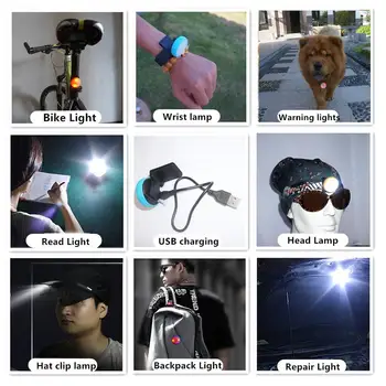 Светодиодный наручный светильник YOUZI, портативная многофункциональная Usb-зарядка, ночной бег, пеший туризм, фонарь для кемпинга, фонарик