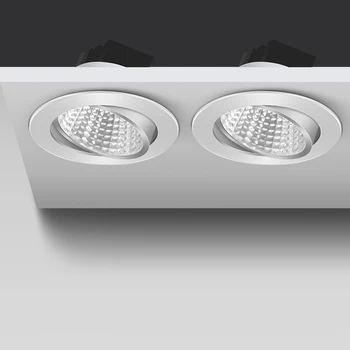 Светодиодный светильник с регулируемой яркостью COB Led Встраиваемый прожектор Потолочный светильник 220V 110V Круглый светодиодный точечный светильник для дома Спальня Кухня Ванная комната