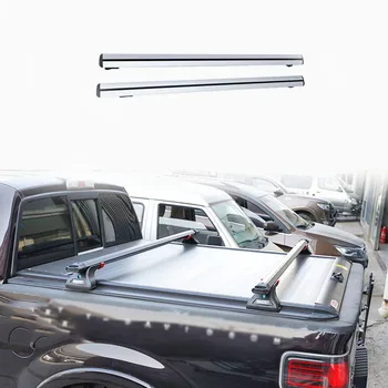 Серебристая перекладина 2шт для RAM 1500 2010-2018, багажник на крыше пикапа, поперечная перекладина для грузового багажника, отверстия для сверления отверстий