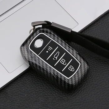 Силиконовый чехол для автомобильных ключей из углеродного волокна для Toyota Alphard Vellfire 30 Previa 2015 2016 2017 2018 2019 Чехол для защиты дистанционного ключа