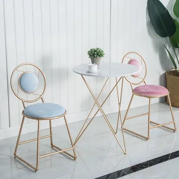 Скандинавская мебель для столовой INS Модные обеденные стулья с креативным железным дизайном, Современный Домашний стул для гостиной, кухонный стул