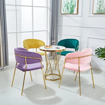 Скандинавские Офисные переговорные Кресла для отдыха на балконе, спальня, кресло для макияжа ногтей, мебель для дома, гостиная, обеденный стул со спинкой