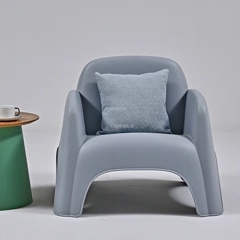 Скандинавские Пластиковые стулья для гостиной, Роскошная Домашняя мебель, креативный Дизайнерский Повседневный Односпальный диван-кресло, спальня, простой диван-кресло