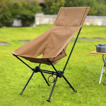 Складной стул из алюминиевого сплава для кемпинга на открытом воздухе Ультралегкий стул для рыбалки Портативное место для отдыха на пляже