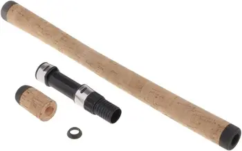 Сменная Длинная ручка, Мягкая ручка для удилища, ручка для удочки + Катушкодержатель для ремонта удилища