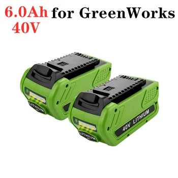 Сменный Литий-ионный аккумулятор 40V 10000mAh 6000mAh 29472 для GreenWorks 40Volt G-MAX 29252 20202 22262 27062 21242 Электроинструменты