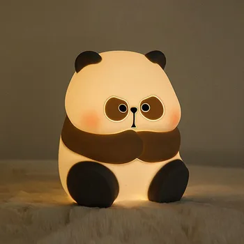 Современное креативное художественное украшение, Свет в виде панды, Ночник, атмосфера, заряжающая спальня, Сон с глазами, прекрасный подарок