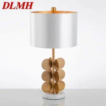 Современные настольные лампы DLMH для спальни, художественный мраморный настольный светильник, домашний декор для фойе, гостиной, офиса