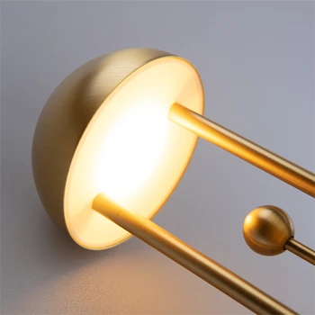 Стиль минимализм, золото, латунь, Литий-ионный аккумулятор с регулируемой яркостью, декоративная лампа нового дизайна, электрическая свеча, настольная лампа Ristorante