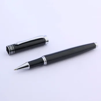 Студенческий металл ChouXiongLuWei цвет серебристый, Муаровый, черная Ручка-роллер