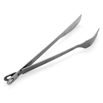Съемный нож и вилки, портативная посуда для барбекю для пикника на природе, многофункциональный набор титановых ножей и вилок